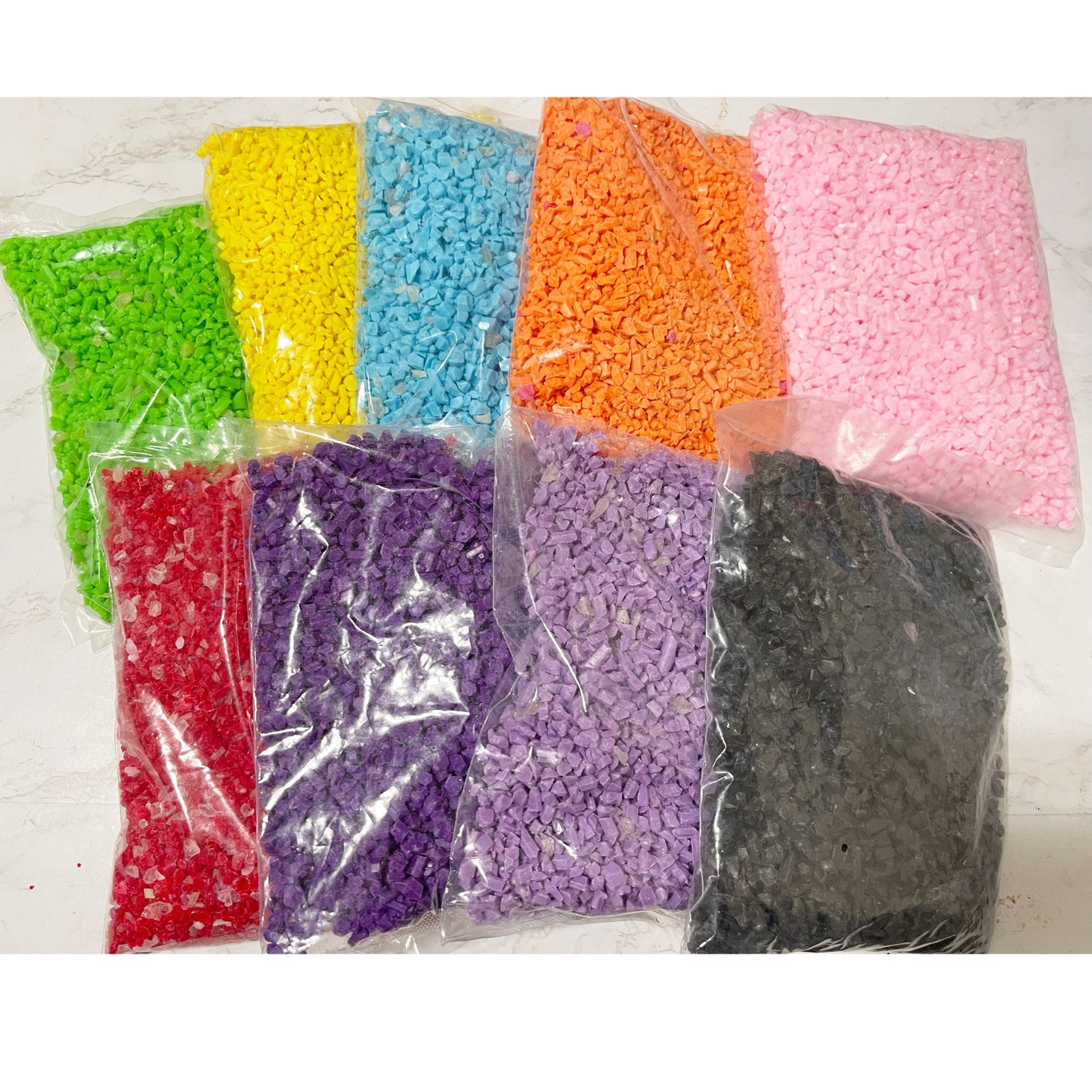 Solid colored silica beads