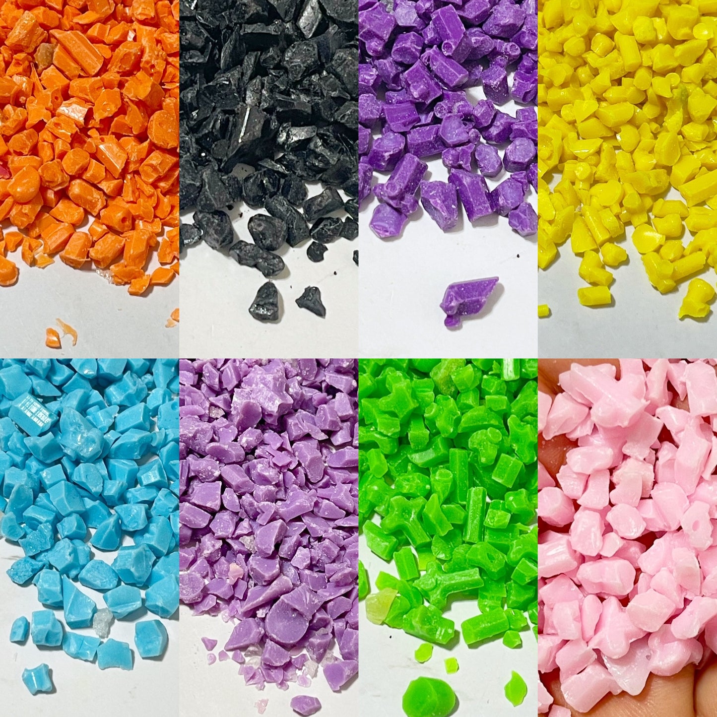 Solid colored silica beads