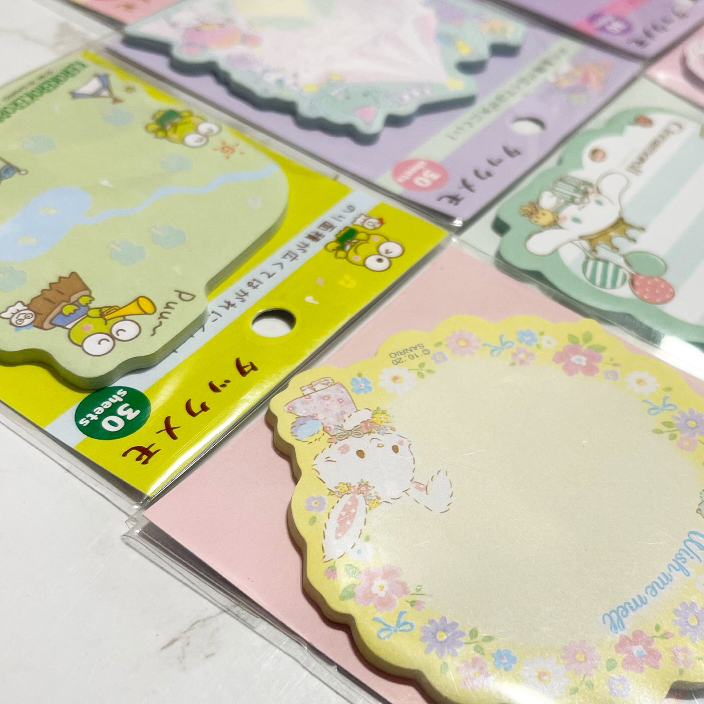 Shaped Sanrio sticky notes