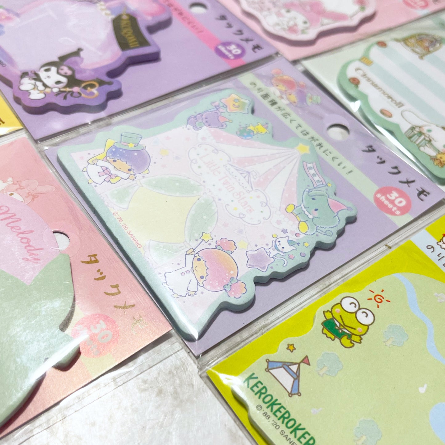 Shaped Sanrio sticky notes