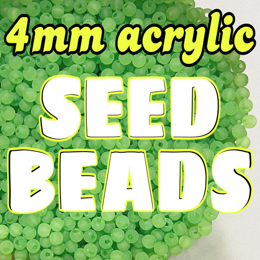 4 mm Acrylic Seed Beads