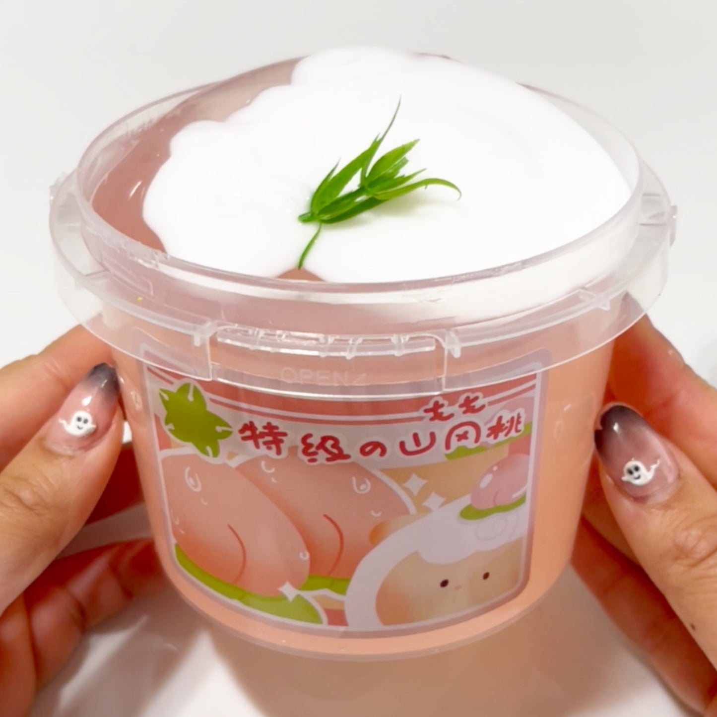 Peach bucket water slime