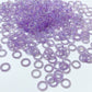 Iridescent ring beads