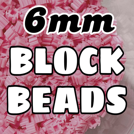 6mm Block Beads